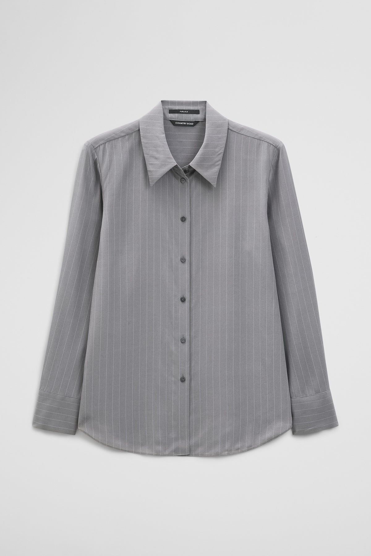 Pinstripe Silk Shirt