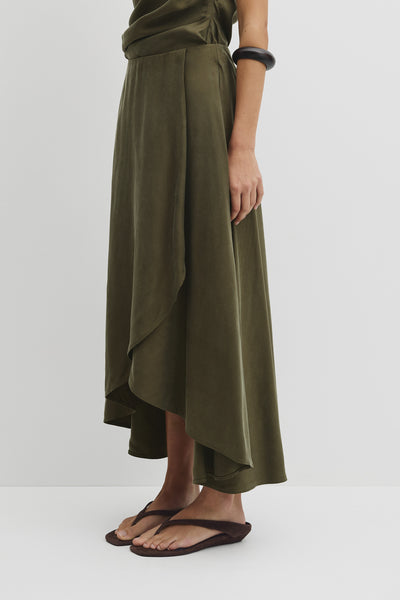 Asymmetrical Hem Skirt