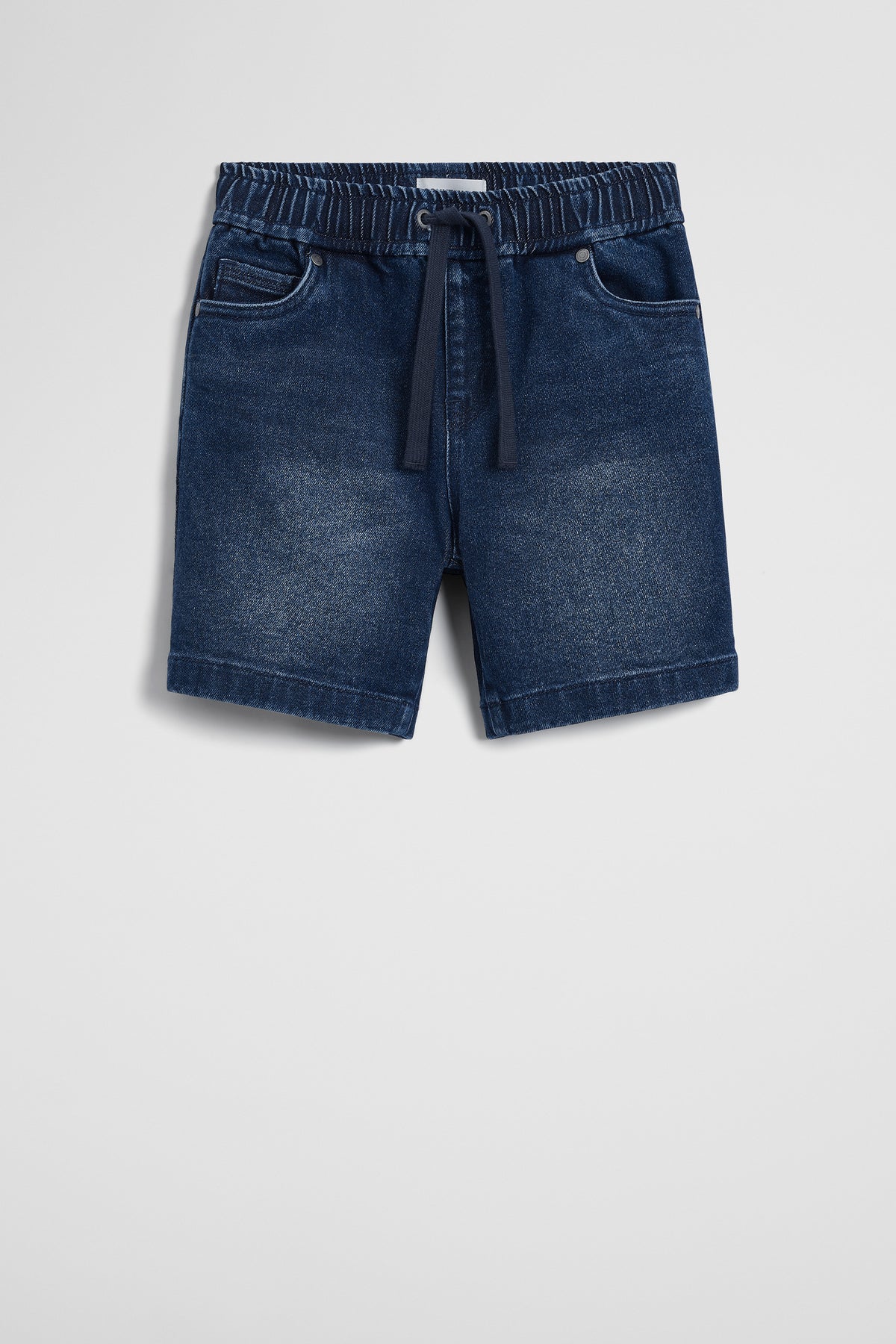 Pull On Denim Straight Pant