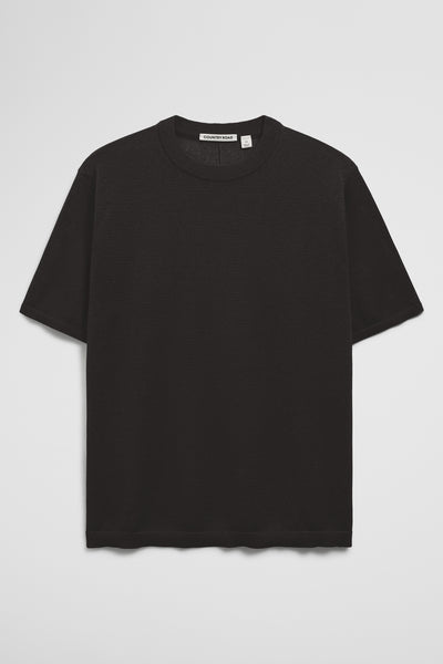 Fine Mesh Knit T-Shirt