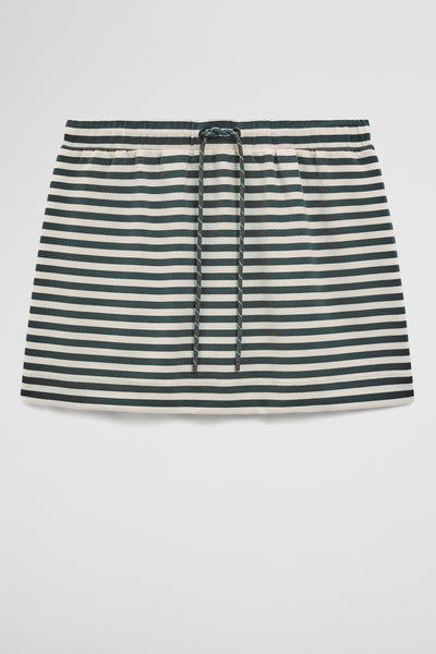 Australian Cotton Blend Stripe Jersey Skirt