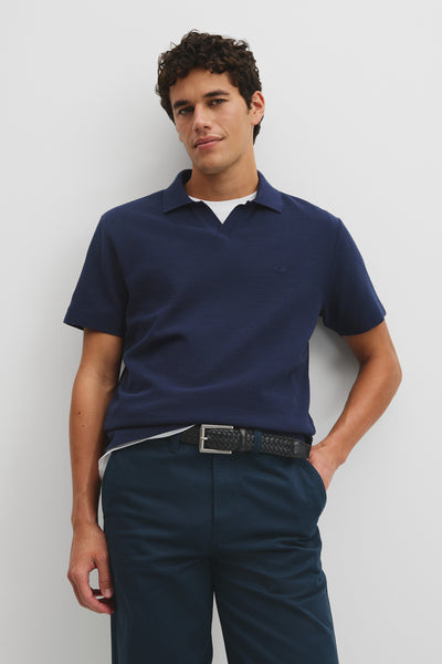 Short Sleeve Waffle Trophy Polo