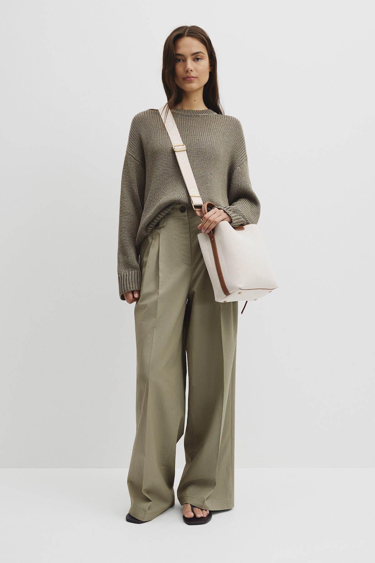 Spliced Bucket Bag