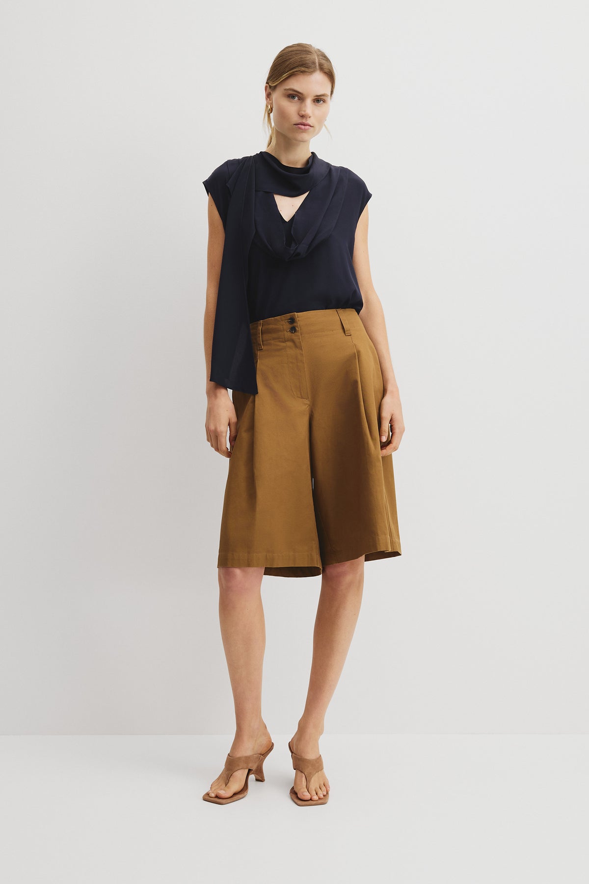 Draped Neck Top