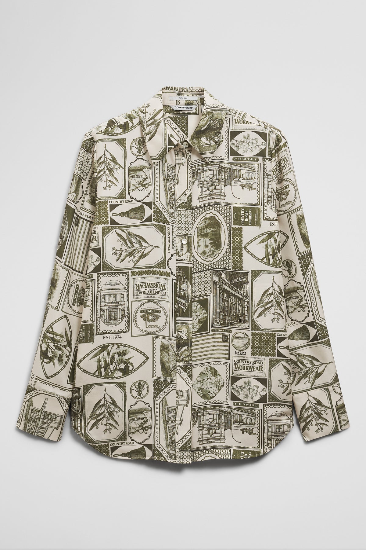 Print Washable Silk Blouse