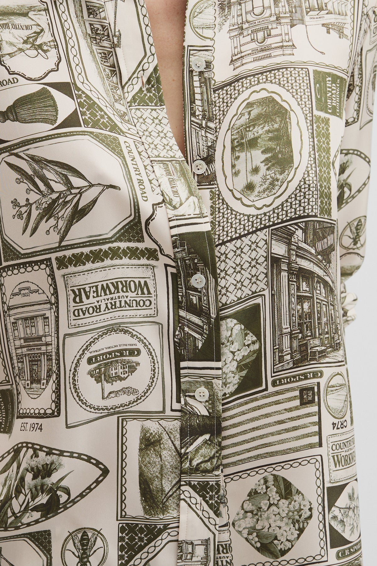 Print Washable Silk Blouse