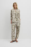 Print Washable Silk Pant