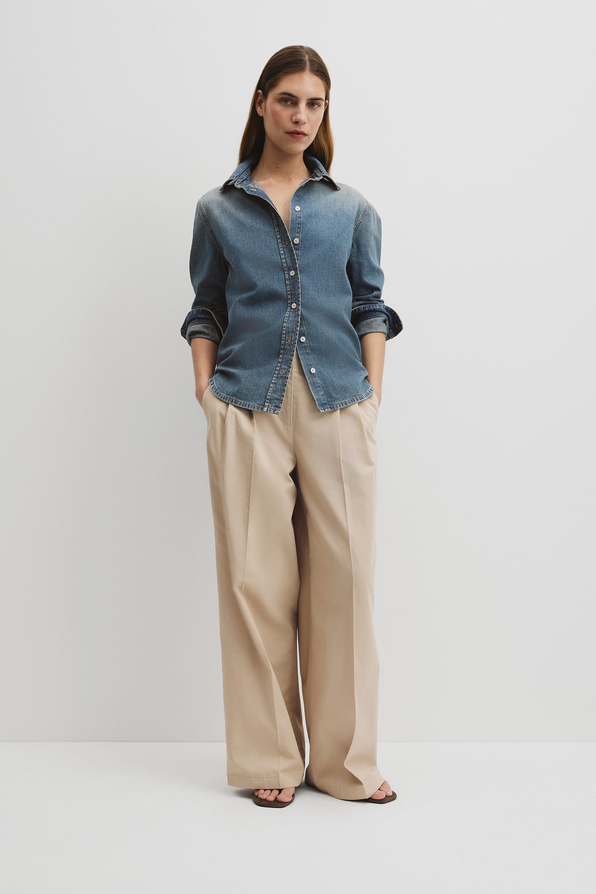 Slim Denim Shirt