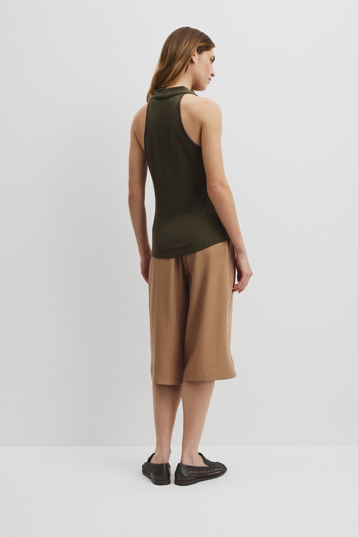 V-Neck Neck Drape Top