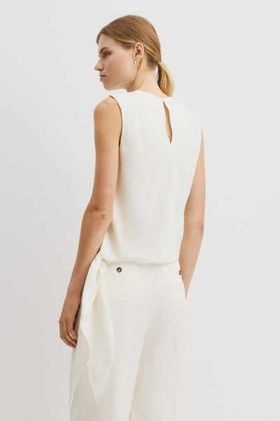 Asymmetrical Washable Silk Tank