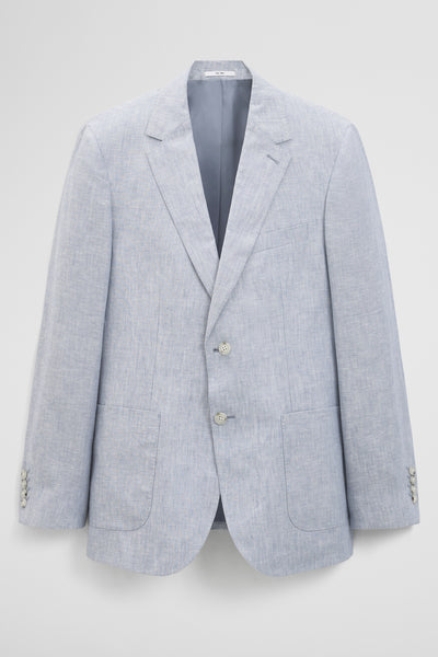 Regular Fit Linen Chambray Jacket