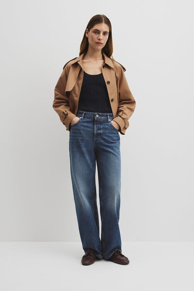 Organically Grown Cotton Blend Cable Knit Tank