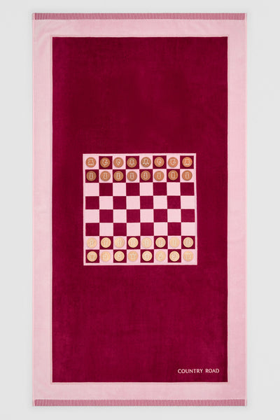 Checkmate Australian Cotton Beach Towel