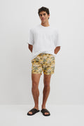 Tropical Print Swim Short