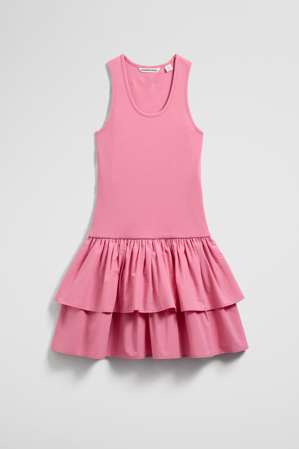 Teen Australian Cotton Blend Sleeveless Knit Woven Dress
