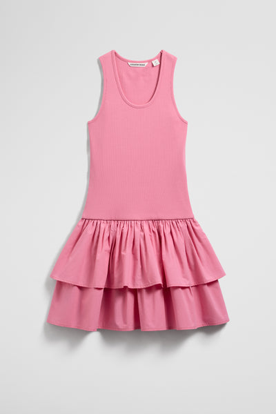 Teen Australian Cotton Blend Sleeveless Knit Woven Dress