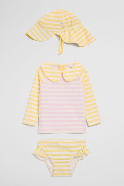Long Sleeve 3 Piece Swim Set