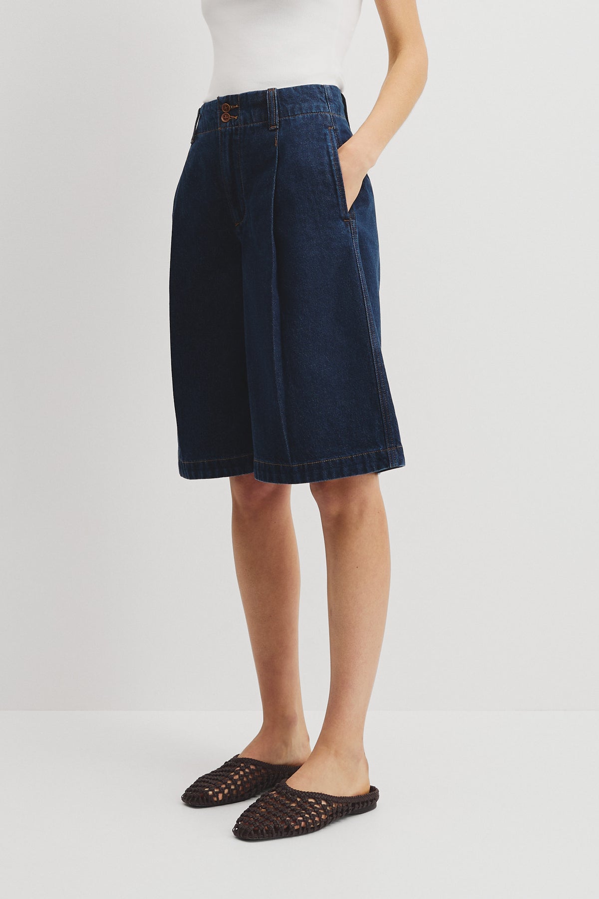 Refined Denim Bermuda Short