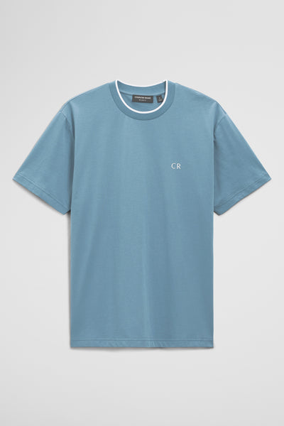 Australian Cotton Cr Logo Tipped T-Shirt
