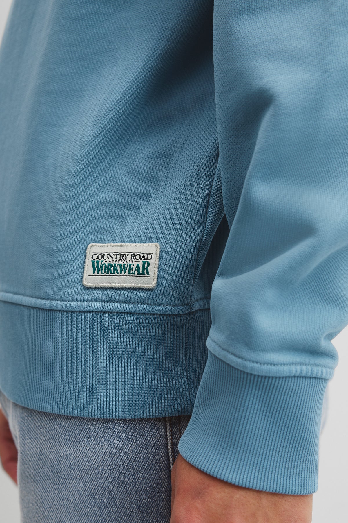Australian Cotton Garment Dyed Workwear Crew Sweat
