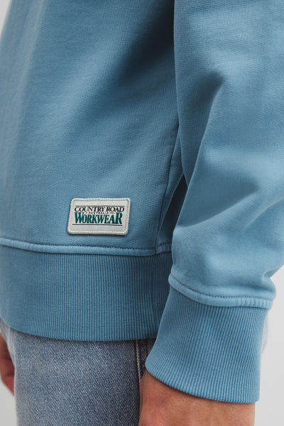Australian Cotton Garment Dyed Workwear Crew Sweat