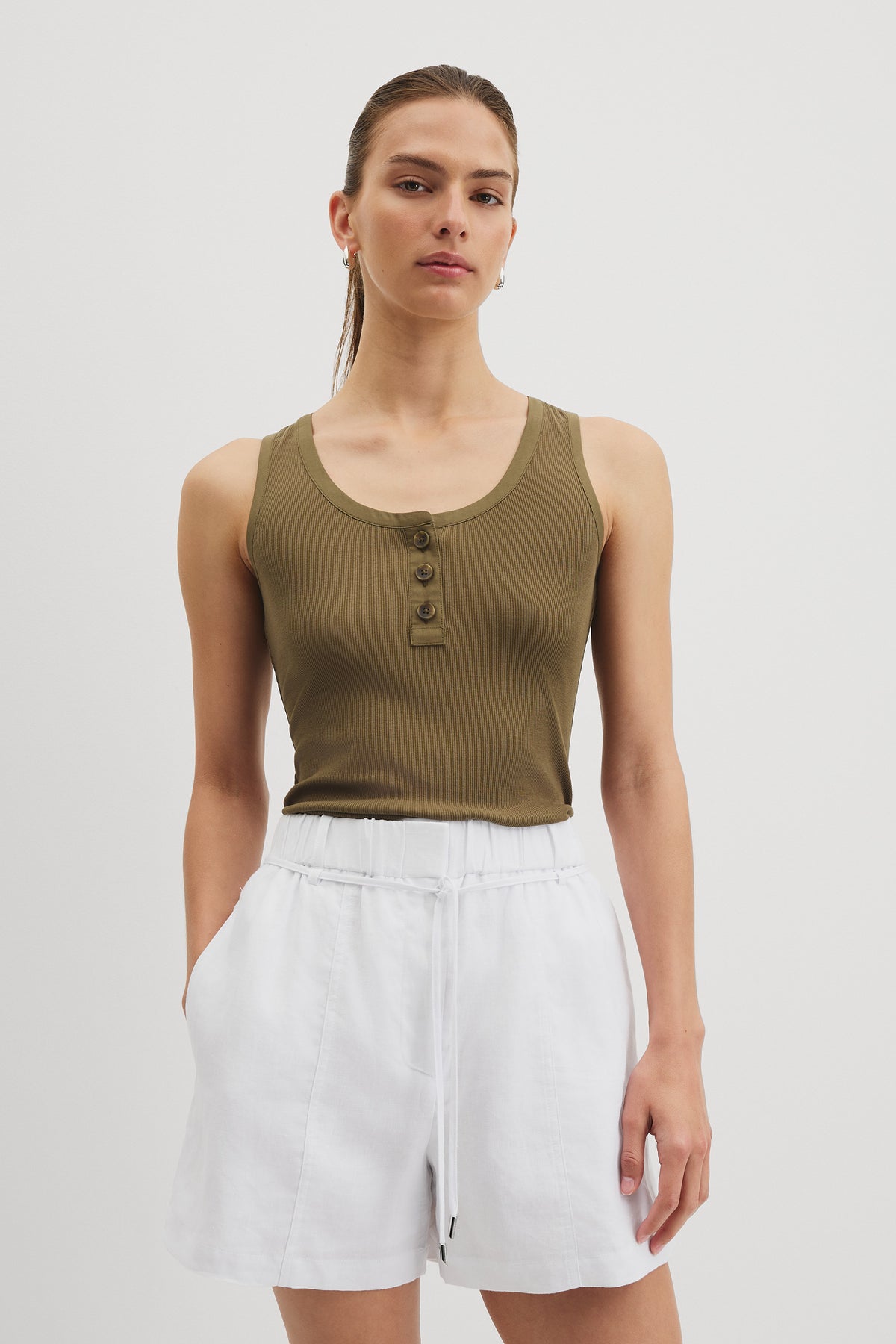 Fine Rib Henley Tk