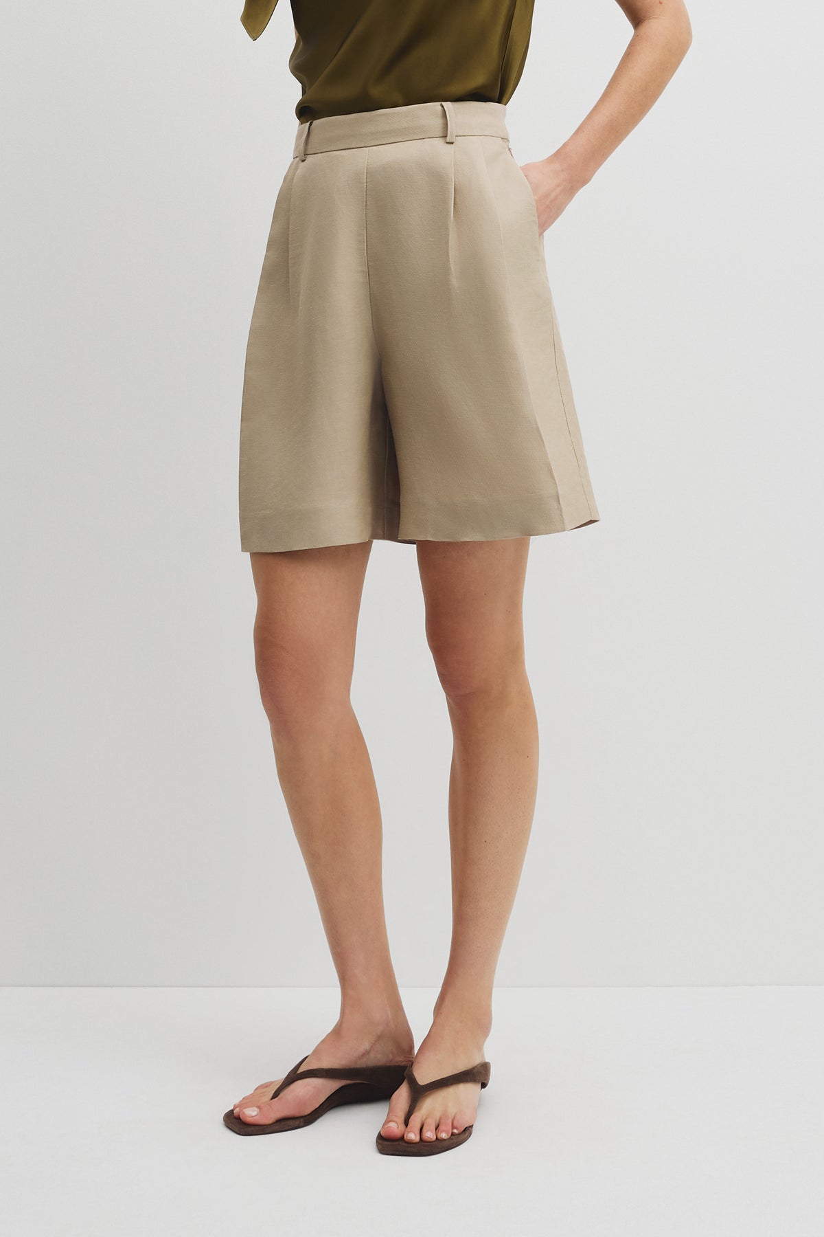 Twill Suit Short