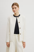 Collarless Jacket