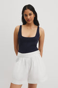 Scoop Neck Knit Tk