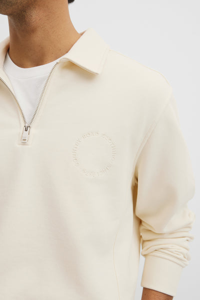 Australian Cotton Long Sleeve Folded Collar Sweat