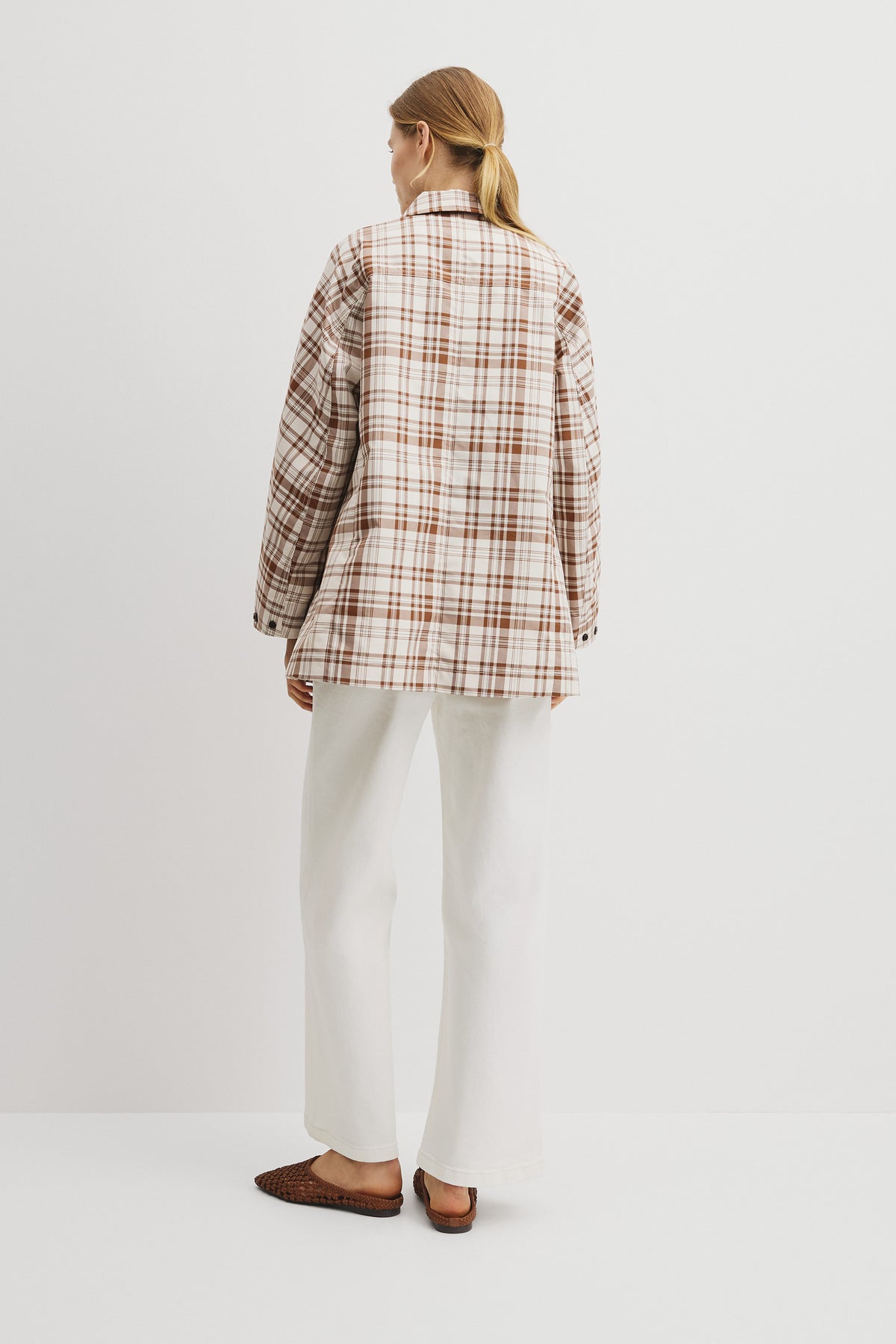 Plaid Swing Coat