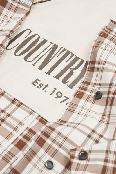 Plaid Swing Coat