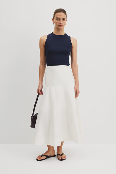 Panelled Midi Skirt