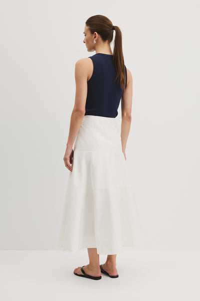 Panelled Midi Skirt