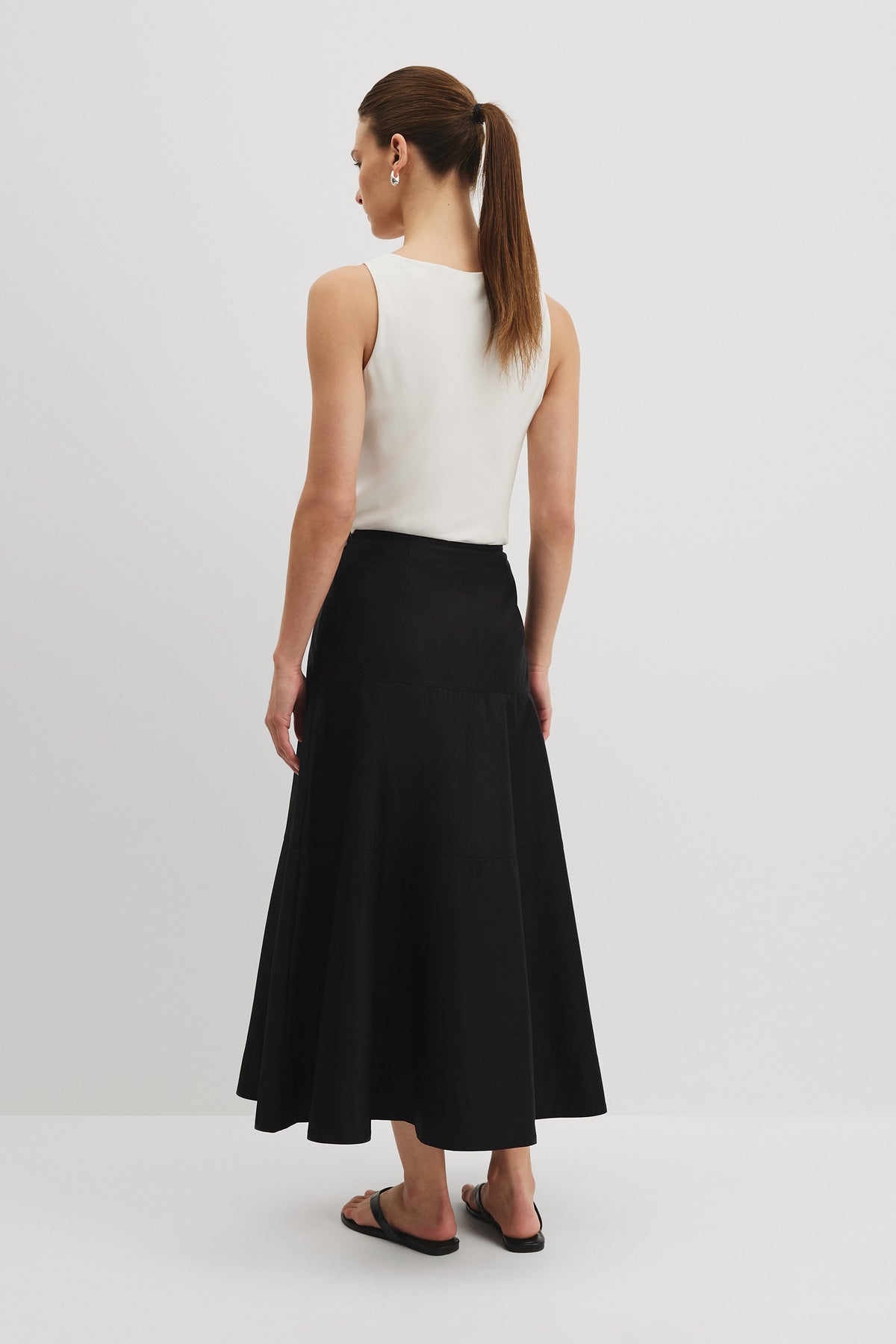 Panelled Midi Skirt