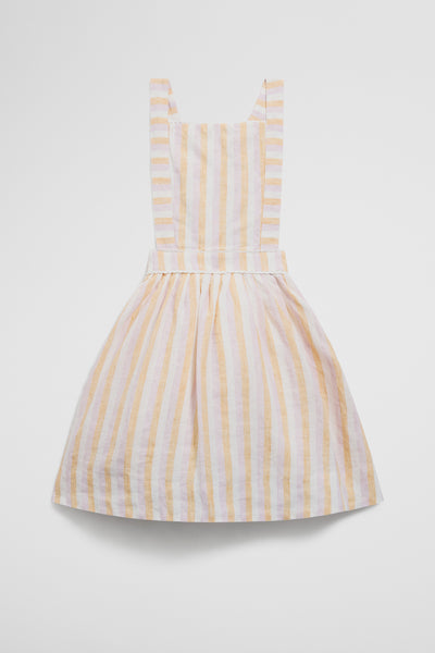 Sleeveless Linen Pinafore Dress