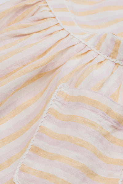 Sleeveless Linen Pinafore Dress