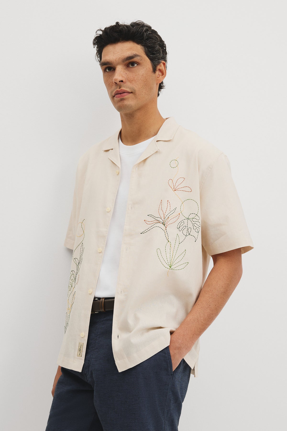 Relaxed Fit Rainforest Embroidered Shirt