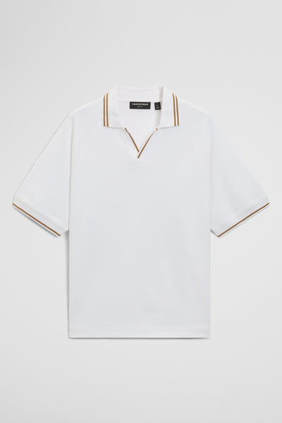 Short Sleeve Txt Cntst Tip Trph