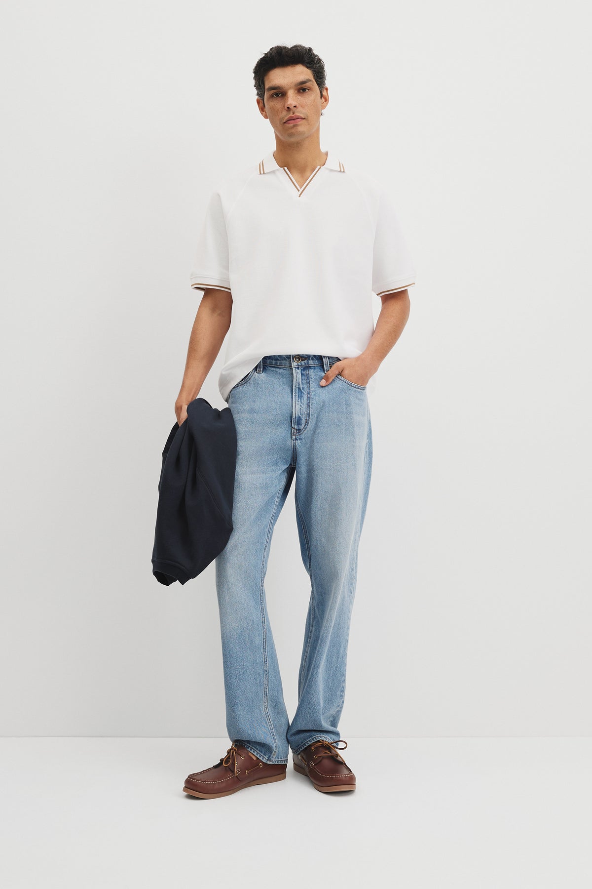 Short Sleeve Txt Cntst Tip Trph
