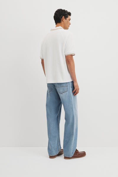 Short Sleeve Txt Cntst Tip Trph