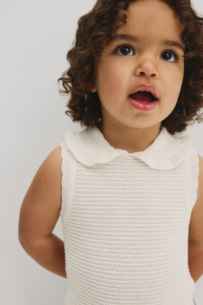 Australian Cotton Sleeveless Crochet Romper