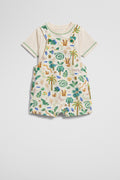 Relaxed Woven Overall Set
