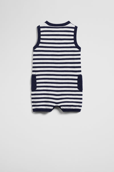 Stripe Knit Romper