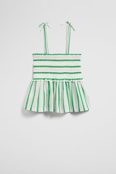 Sleeveless Shirred Top