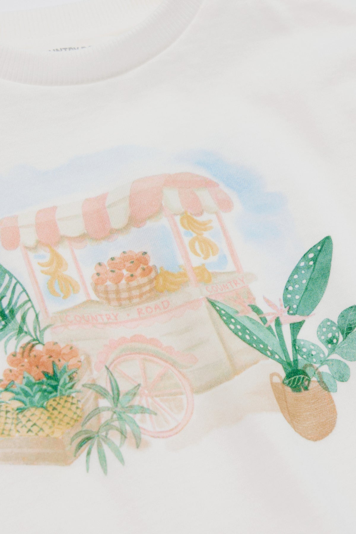 Short Sleeve Print Applique T-Shirt
