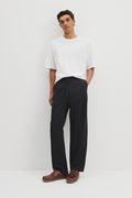Wide Leg Cotton Linen Blend Pant