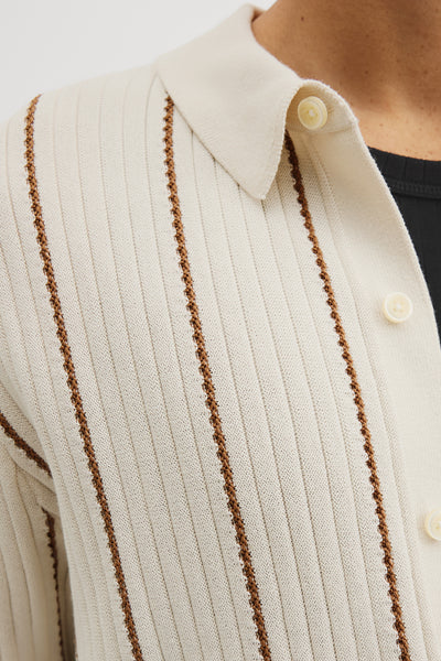 Australian Cotton Stripe Knit Shirt