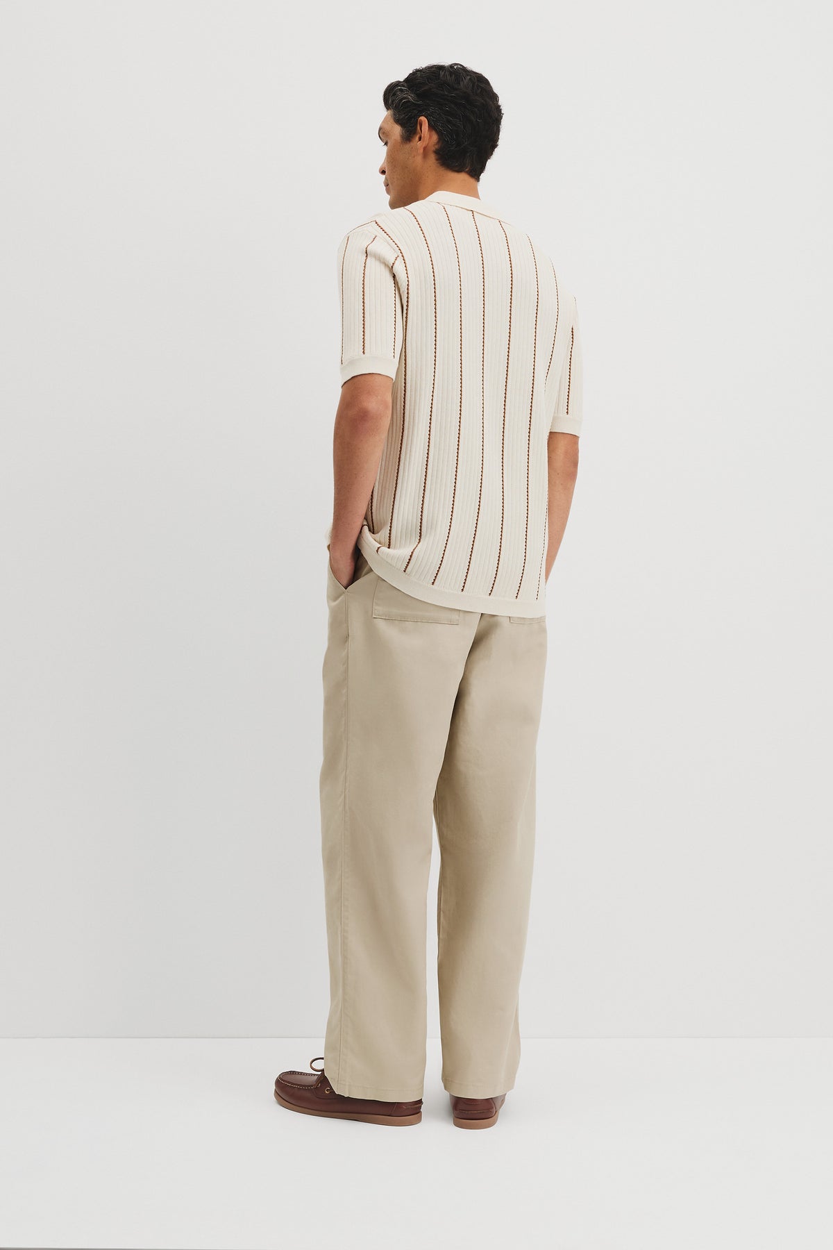 Australian Cotton Stripe Knit Shirt