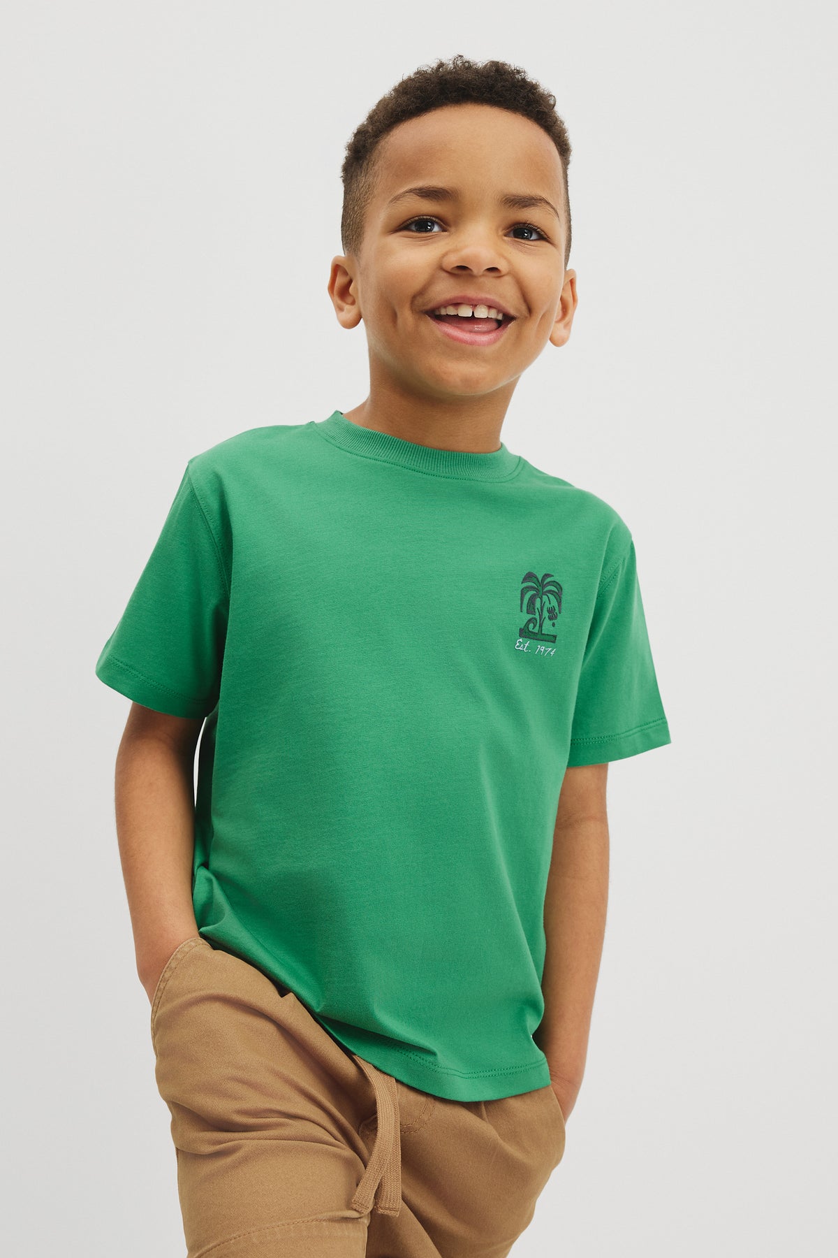 Relaxed Short Sleeve Jungle Print T-Shirt